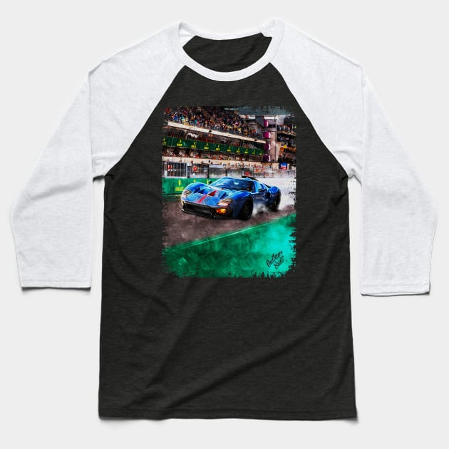 GT40 Le Mans Baseball T-Shirt by Outlaw Suit